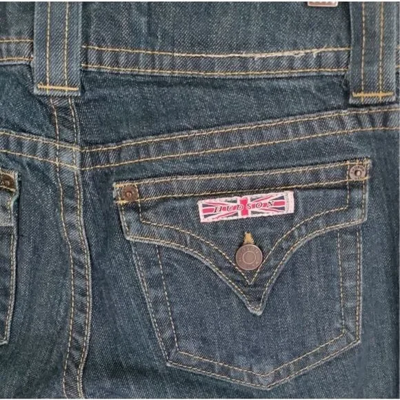 HUDSON SIGNATURE BOOTCUT BLUE JEANS LOW RISE WOMENS SIZE 26 - Picture 4 of 8